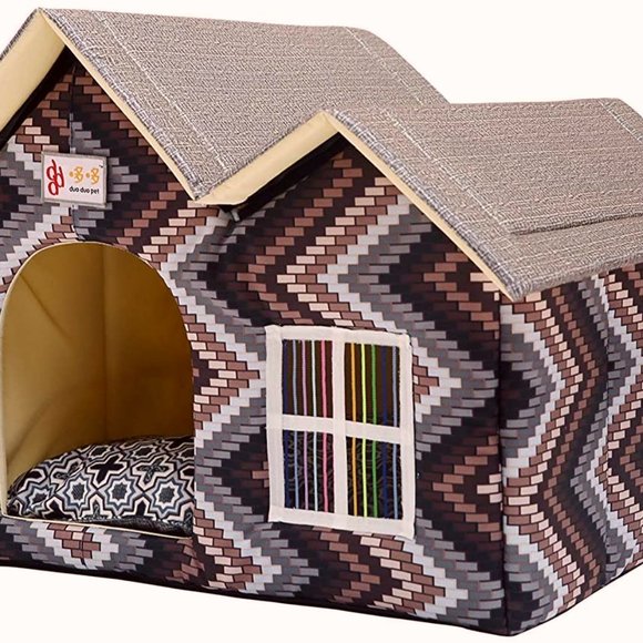 Luxury double roof dog house room
